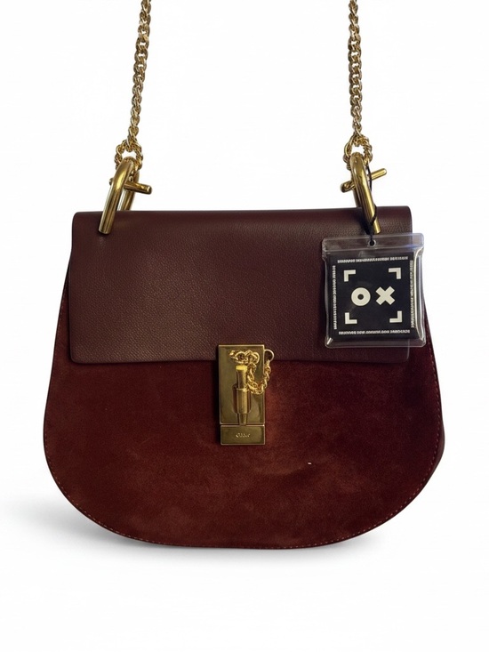 Chloe Handbags - Chloé Small Drew Shoulder Bag - Burgundy Leather & Suede with COA - Authentic ✅